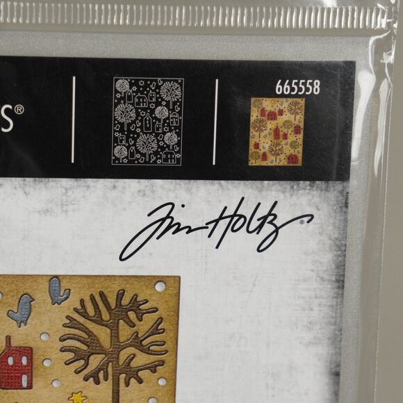 Lot of 5 Sizzix Thinlits Dies and Embossing Folder Jim Holtz Colorized Texture - Picture 13 of 16